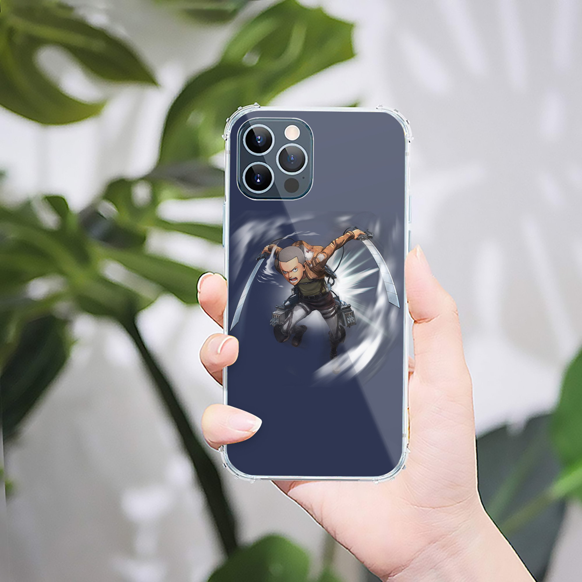 （画像用） 進撃の巨人 コニー·スプリンガー Attack on Titan Connie Springer 【iPhone 12シリーズ対応】透明スマホケース（クリアソフトケース）
